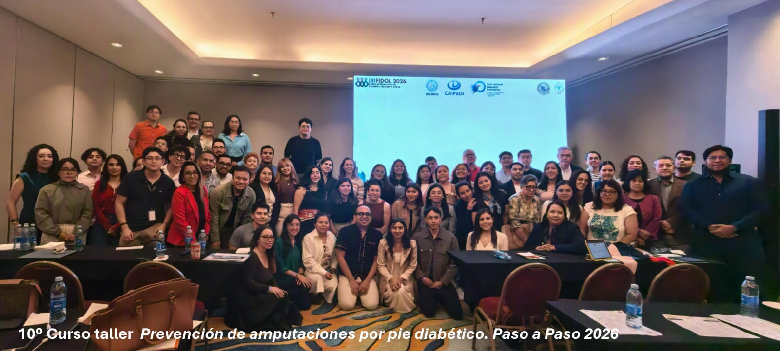 Asistentes participan en el 10.º Curso-Taller de Prevención de Amputaciones por Pie Diabético durante FIDOL 2026.