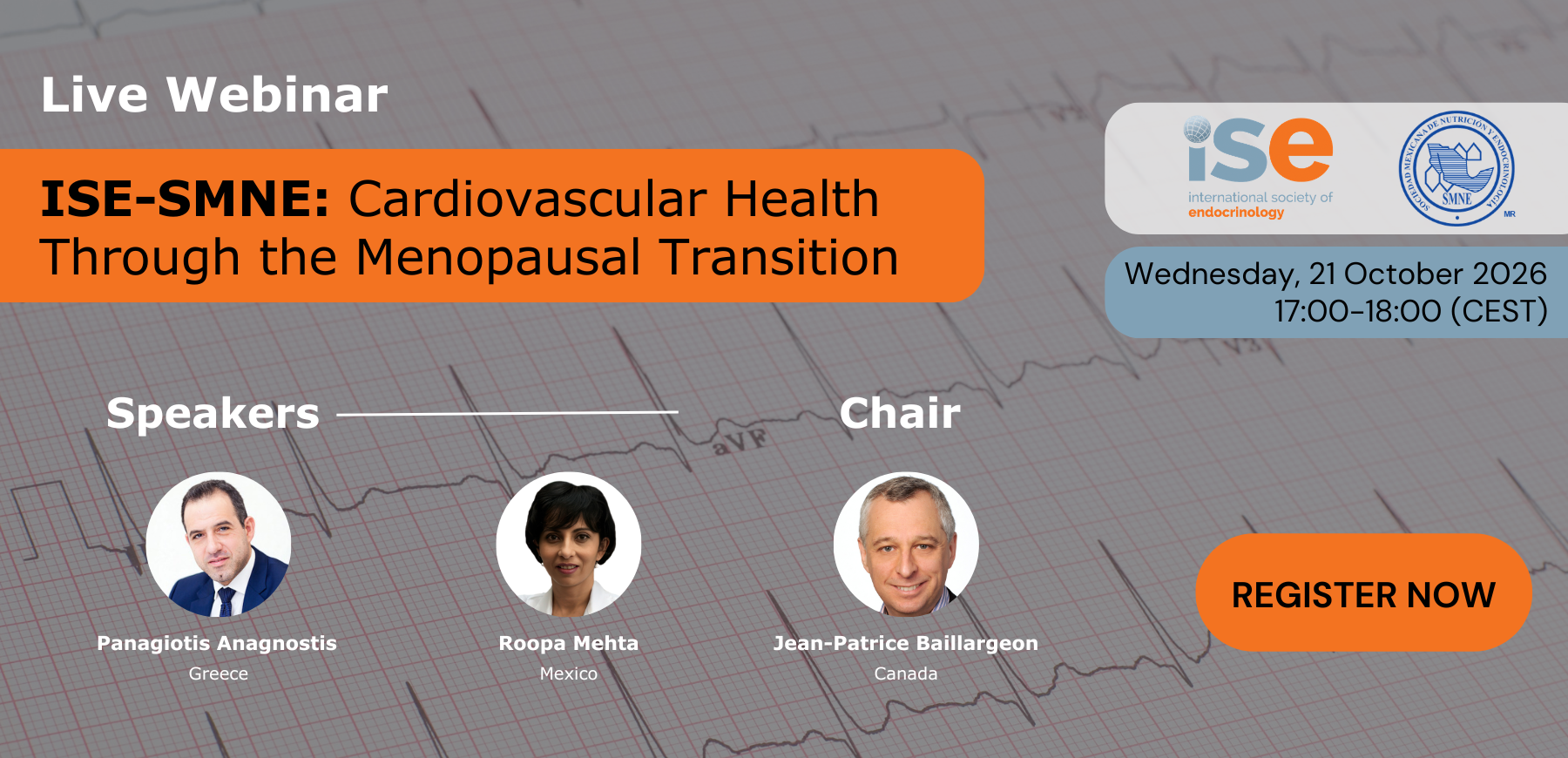 Webinar ISE-SMNE sobre salud cardiovascular durante la transición menopáusica